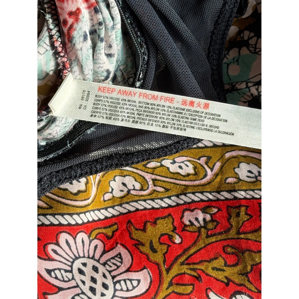 Free People Bodysuit Sakshi Multi Boho Large - Picture 9 of 9
